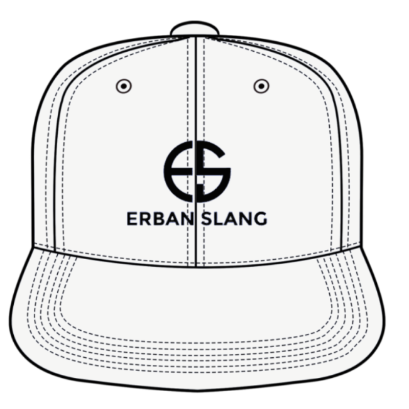 Stylish Erban Slang White Snapback Hats