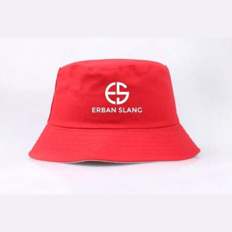 Stylish Erban Slang Summer Red Bucket Hats
