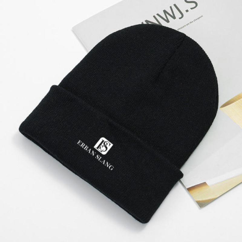Stylish Erban Slang Winter new Black Hat Headwear
